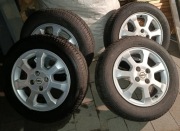 koła alu aluminium 15" Opel Astra G + opony 2018 4 sztuki 