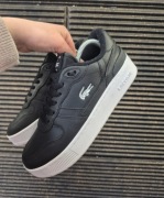 Nowe czarne buty skórzane trampki rozmiar 39 Lacoste T-CLIP tenisówki skóra
