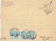 1944r, Beuthen (Bytom), Pismo o złożeniu dokumentów, znaczki,stemp