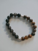 Bransoletka z nat. kamieni Ametyst + Kwarc Róż. | harmonia  miłość