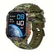 Smartwatch zegarek sportowy wojskowy pulsometr fitness Android iPhone SMS