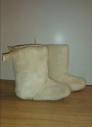 buty cieple białe