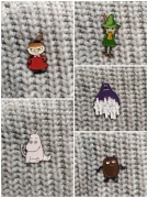 Pin przypinka Muminek Mała Mi Buka włóczykij bobek