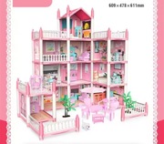Domek dla lalek 28 mebli idealny prezent nowy