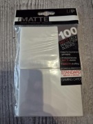 ULTRA PRO: DECK PROTECTOR SLEEVES MATTE WHITE 100 SZTUK 66 X 91MM