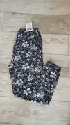 D&A spodnie alladynki bambus w kwiaty 4XL-6XL 