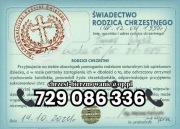 Od Ręki - Zaświadczenie dla chrzestnych / Bierzmowanie / Spowiedź