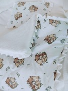 Kołderka z poduszką. Zestaw do wózka, kołyski,kosza Mojżesza.