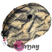 Czarny organizer do Obag MOON LIGHT liście złote 2 kieszenie ML wkład OMAY