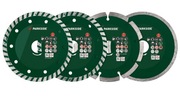 Tarcze Parkside 125mm - zestaw 4 szt., - nowe, paragon, beton płytki kamień