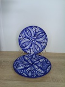 Zestaw 2 talerzy dekoracyjnych – ręcznie malowane