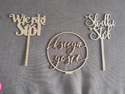 Drewniane topery weselne