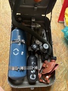 Zabytkowy resuscytator typ AM-2 Faser inhalator przenośny 1970r.