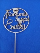 Topper komunia święta z dowolnym imieniem
