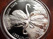 BIAŁORUŚ 1 RUBEL 2003 r ŁABĘDZIE / ŁABĘDZ