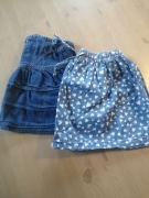 Spódniczki jeansowe 2szt. Roz.110/116