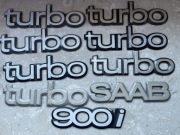 Saab 900 krokodyl emblemat znaczek turbo