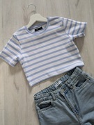 Bluzka crop top w paski Sinsay * 134/140