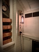 Lampa loft shou sugi ban - wersja naścienna 