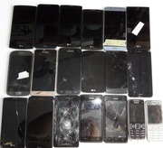 Zestaw 19 szt. uszkodzonych telefonów Samsung,Mi, Lg i inne