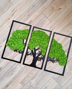 Tryptyk drzewo 60x90cm, obraz modułowy na prezent do domu dla nowożeńców. 