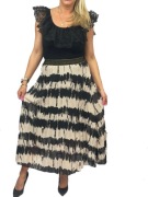 SPÓDNICA PLISOWANA  OMBRE 42 XL