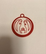 Świąteczna Bombka na choinkę z Świętą Maryją