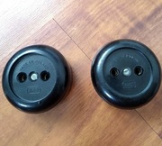 Gniazdo natynkowe bakelit loft, prl