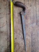 Piła do drewna PRL ze stalową rączką