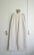 Saintby Poland spodnie szerokie nogawki | BEŻ Gumka w pasie | Comfy & Chic