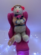 Figurka babcia myszka handmade