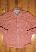 Koszula s.Oliver r. L czerwona dł rękaw bawełniana w kratkę 