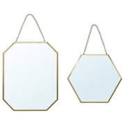 IKEA Lustra złote Lassbyn 2w1 ścienne / stojące 2 szt nowe