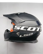 Kask LS2 MX437 Fast Enduro L + gogle Scott split OTG