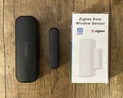 Czarny czujnik temperatury wilgotności Tuya ZigBee