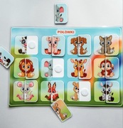 Układanka na rzepy karta pracy zabawka pomoc dydaktyczna Montessori