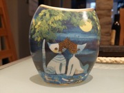 Wazonik Goebel Rosina Wachtmeister -porcelana koty