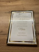 Ramka złota Ta świeca Płonie