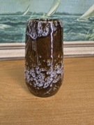 Ceramiczny wazon w stylu fat lava sygnowany 14 cm