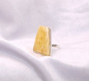 Pierścionek - Srebro i Bursztyn