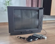 Telewizor kineskopowy + dekoder DVB-T2 na działkę