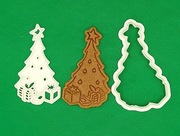 FOREMKA do ciastek -BOŻE NARODZENIE- CHOINKA DUŻA (wykrawacz+stempel 11 cm)