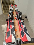 Narty TECNO PRO XT TEAM 120 cm + wiązania PO SERWISIE