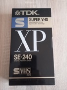 TDK SE-240 XP B nowa kaseta S-VHS SVHS UNIKAT PEWEX 1991r.