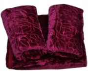 Komplet narzut Elway 160x200 + 70x160  BORDO, BORDOWY