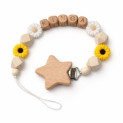 Drewniana zawieszka do smoczka z imieniem | Na prezent | Personalizacja