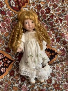 Stara niemiecka lalka porcelanowa kolekcjonerska 40cm