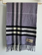 Burberry Giant Check Violet Cashmere Scarf 168x30
