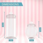 Zestaw plastikowych słoików na słodycze HEFTMAN Retro