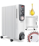 Grzejnik olejowy 2500W z termostatem i timerem